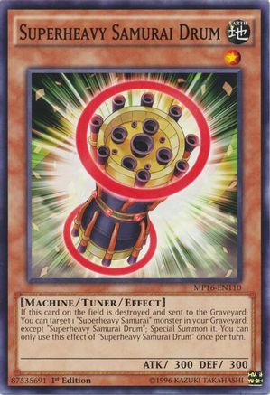 Superheavy Samurai Drum [MP16-EN110] Common - Yu-Gi-Oh! - Card Brawlers | Quebec | Canada |