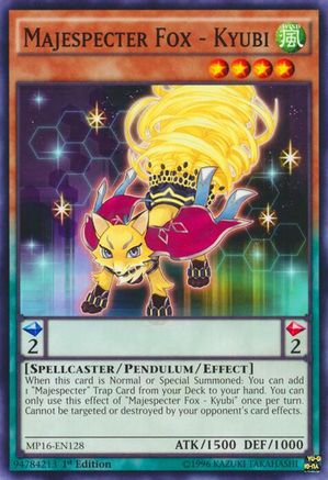 Majespecter Fox - Kyubi [MP16-EN128] Common - Yu-Gi-Oh! - Card Brawlers | Quebec | Canada |