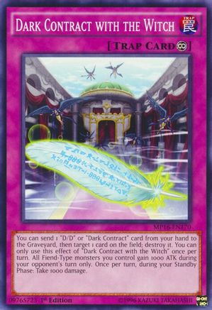 Dark Contract with the Witch [MP16-EN170] Common - Yu-Gi-Oh! - Card Brawlers | Quebec | Canada |