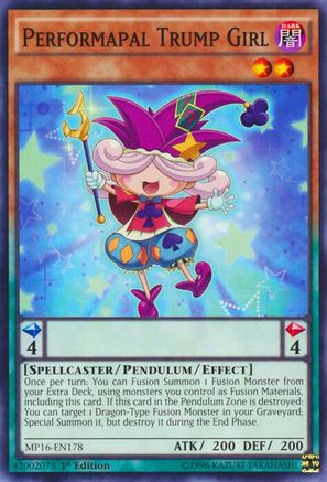 Performapal Trump Girl [MP16-EN178] Common - Yu-Gi-Oh! - Card Brawlers | Quebec | Canada |