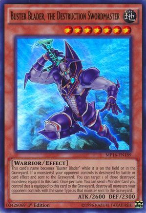 Buster Blader, the Destruction Swordmaster [MP16-EN189] Ultra Rare - Yu-Gi-Oh! - Card Brawlers | Quebec | Canada |