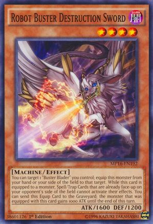 Robot Buster Destruction Sword [MP16-EN192] Common - Yu-Gi-Oh! - Card Brawlers | Quebec | Canada |
