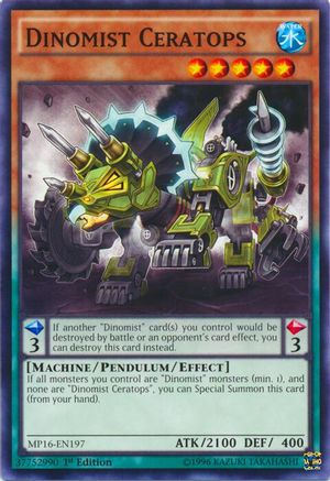 Dinomist Ceratops [MP16-EN197] Common - Yu-Gi-Oh! - Card Brawlers | Quebec | Canada |
