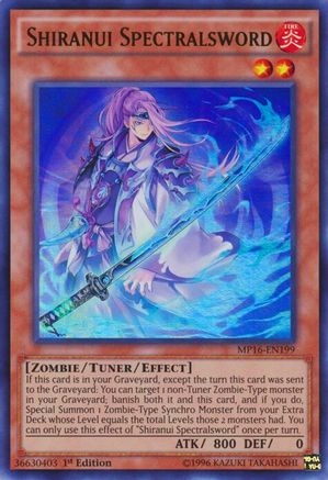 Shiranui Spectralsword [MP16-EN199] Ultra Rare - Yu-Gi-Oh! - Card Brawlers | Quebec | Canada |