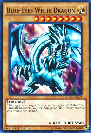 Blue-Eyes White Dragon (Version 1) [LDK2-ENK01] Common - Yu-Gi-Oh! - Card Brawlers | Quebec | Canada |