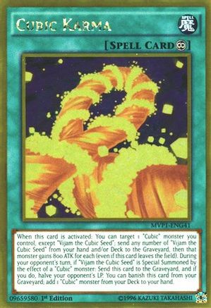Cubic Karma [MVP1-ENG41] Gold Rare - Yu-Gi-Oh! - Card Brawlers | Quebec | Canada |
