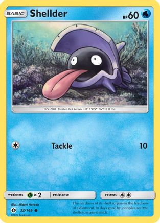 Shellder (33/149) [Sun & Moon: Base Set] - Pokémon - Card Brawlers | Quebec | Canada |