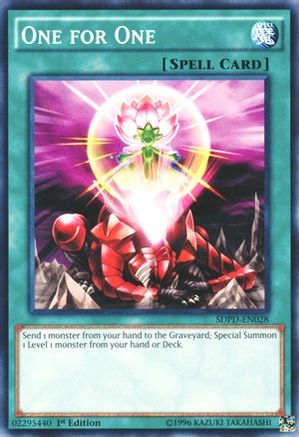 One for One [SDPD-EN028] Common - Yu-Gi-Oh! - Card Brawlers | Quebec | Canada |