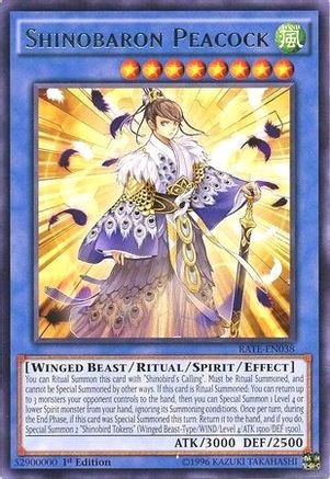 Shinobaron Peacock [RATE-EN038] Rare - Yu-Gi-Oh! - Card Brawlers | Quebec | Canada |