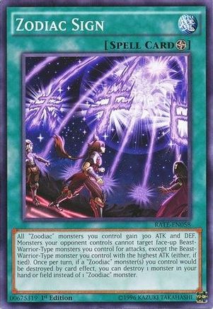 Zodiac Sign [RATE-EN058] Common - Yu-Gi-Oh! - Card Brawlers | Quebec | Canada |