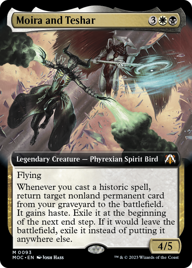 Moira and Teshar (Extended Art) [March of the Machine Commander] - Magic: The Gathering - Card Brawlers | Quebec | Canada |