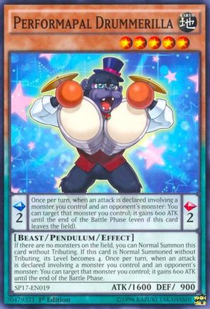 Performapal Drummerilla [SP17-EN019] Starfoil Rare - Yu-Gi-Oh! - Card Brawlers | Quebec | Canada |