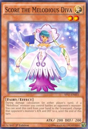 Score the Melodious Diva [SP17-EN031] Starfoil Rare - Yu-Gi-Oh! - Card Brawlers | Quebec | Canada |