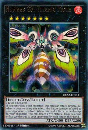 Number 28: Titanic Moth [DUSA-EN013] Ultra Rare - Yu-Gi-Oh! - Card Brawlers | Quebec | Canada |