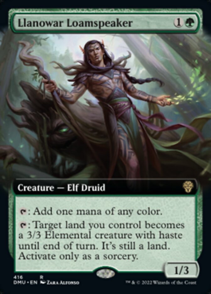 Llanowar Loamspeaker (Extended Art) [Dominaria United] - Magic: The Gathering - Card Brawlers | Quebec | Canada |