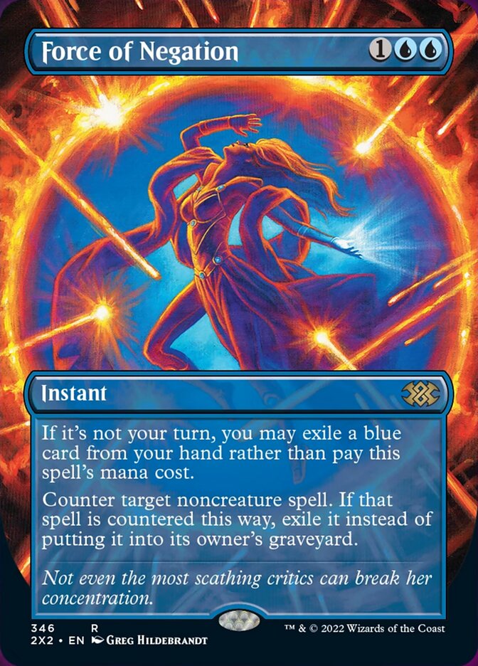 Force of Negation (Borderless Alternate Art) [Double Masters 2022] - Magic: The Gathering - Card Brawlers | Quebec | Canada |