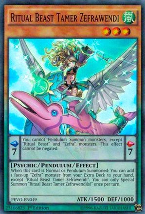 Ritual Beast Tamer Zefrawendi [PEVO-EN049] Super Rare - Yu-Gi-Oh! - Card Brawlers | Quebec | Canada |