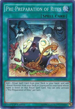 Pre-Preparation of Rites [MP17-EN034] Super Rare - Yu-Gi-Oh! - Card Brawlers | Quebec | Canada |