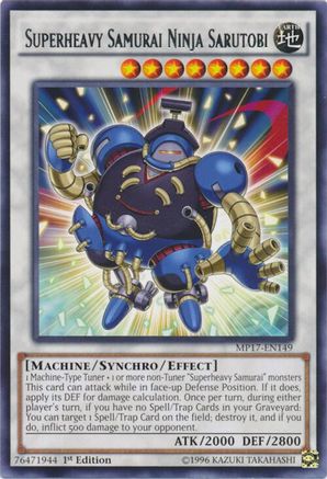 Superheavy Samurai Ninja Sarutobi [MP17-EN149] Rare - Yu-Gi-Oh! - Card Brawlers | Quebec | Canada |