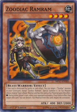 Zoodiac Ramram [MP17-EN185] Common - Yu-Gi-Oh! - Card Brawlers | Quebec | Canada |