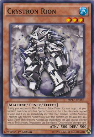Crystron Rion [MP17-EN187] Common - Yu-Gi-Oh! - Card Brawlers | Quebec | Canada |