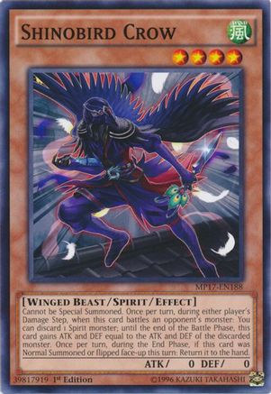 Shinobird Crow [MP17-EN188] Common - Yu-Gi-Oh! - Card Brawlers | Quebec | Canada |
