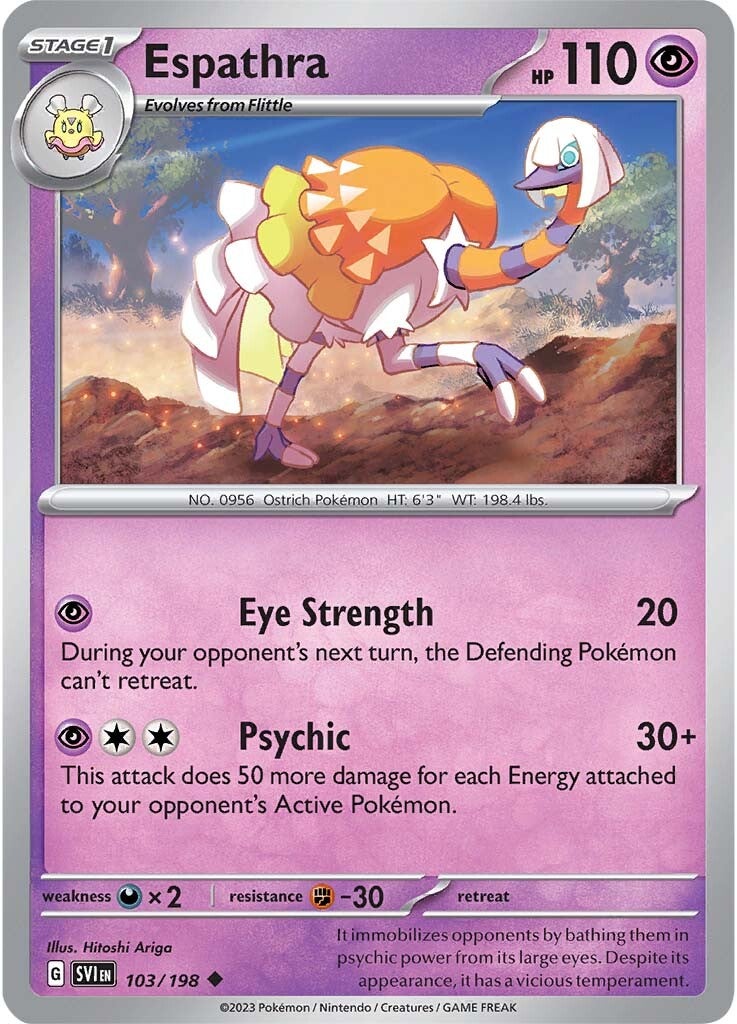Espathra (103/198) [Scarlet & Violet: Base Set] - Pokémon - Card Brawlers | Quebec | Canada |