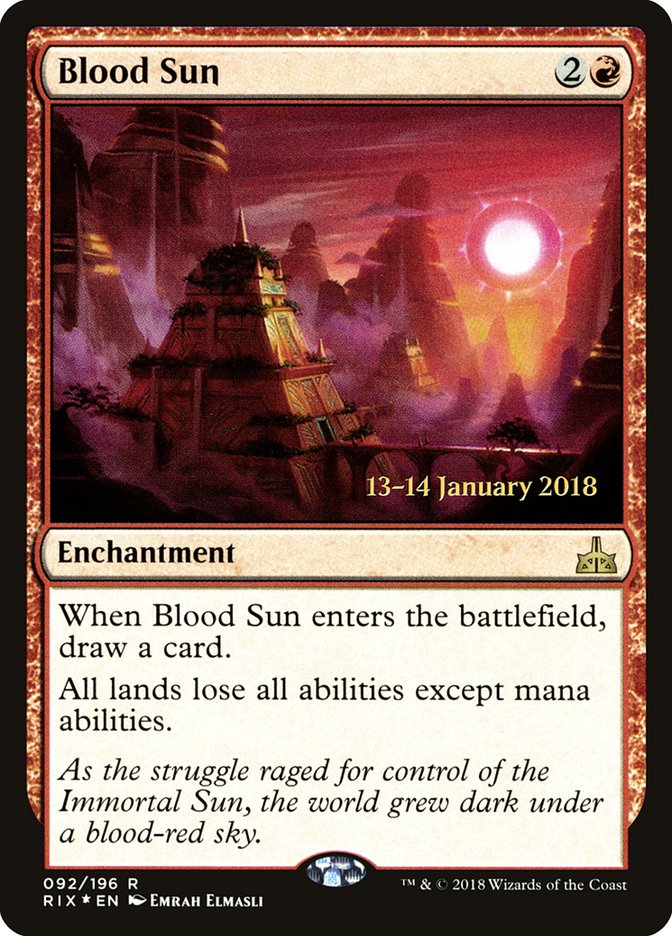 Blood Sun [Rivals of Ixalan Prerelease Promos] - Magic: The Gathering - Card Brawlers | Quebec | Canada |