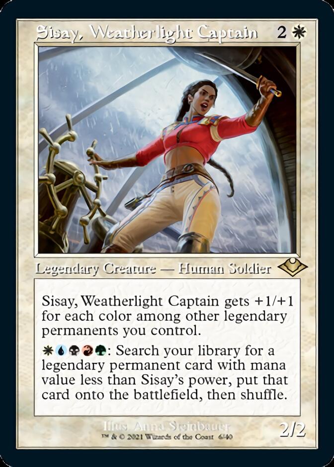 Sisay, Weatherlight Captain (Retro Foil Etched) [Modern Horizons] - Magic: The Gathering - Card Brawlers | Quebec | Canada |