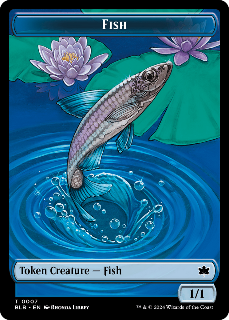 Fish Token [Bloomburrow Tokens] - Magic: The Gathering - Card Brawlers | Quebec | Canada |