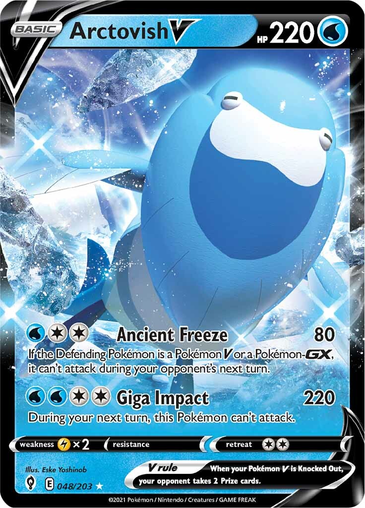 Arctovish V (048/203) [Sword & Shield: Evolving Skies] - Pokémon - Card Brawlers | Quebec | Canada |