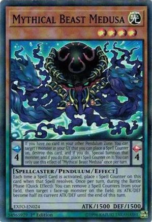 Mythical Beast Medusa [EXFO-EN024] Super Rare - Yu-Gi-Oh! - Card Brawlers | Quebec | Canada |