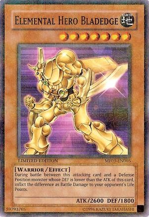 Elemental HERO Bladedge (MF03-EN005) Parallel Rare