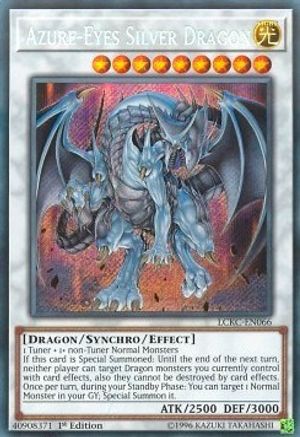 Azure-Eyes Silver Dragon [LCKC-EN066] Secret Rare - Yu-Gi-Oh! - Card Brawlers | Quebec | Canada |