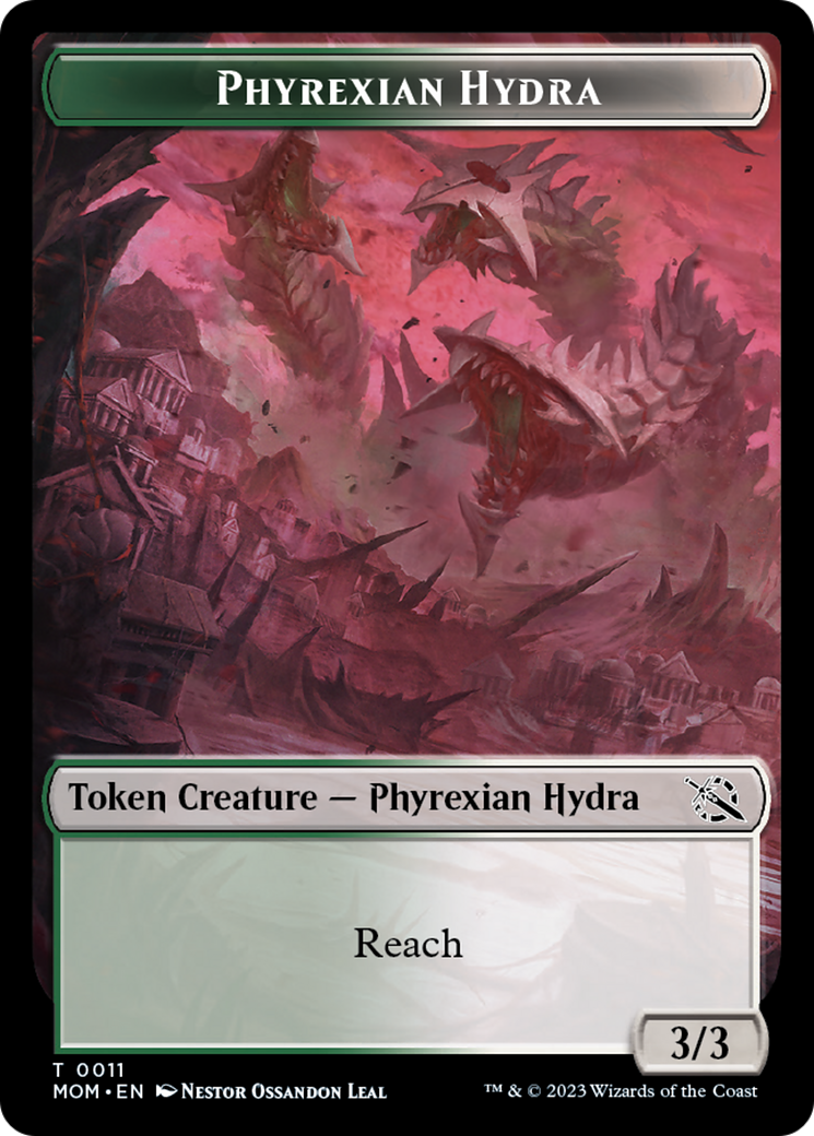 Warrior // Phyrexian Hydra (11) Double-Sided Token [March of the Machine Tokens] - Magic: The Gathering - Card Brawlers | Quebec | Canada |