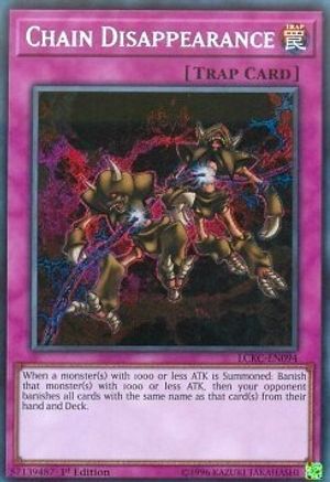 Chain Disappearance [LCKC-EN094] Secret Rare - Yu-Gi-Oh! - Card Brawlers | Quebec | Canada |