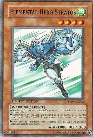 Elemental HERO Stratos (PT03-EN002) Common / Short Print