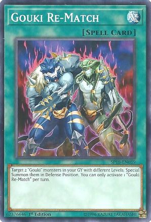 Gouki Re-Match [SP18-EN039] Common - Yu-Gi-Oh! - Card Brawlers | Quebec | Canada |
