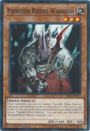 Fiendish Rhino Warrior [SR06-EN017] Common - Yu-Gi-Oh! - Card Brawlers | Quebec | Canada |