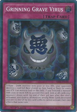 Grinning Grave Virus [SR06-EN030] Super Rare - Yu-Gi-Oh! - Card Brawlers | Quebec | Canada |