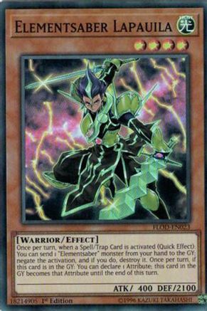 Elementsaber Lapauila [FLOD-EN023] Super Rare - Yu-Gi-Oh! - Card Brawlers | Quebec | Canada |