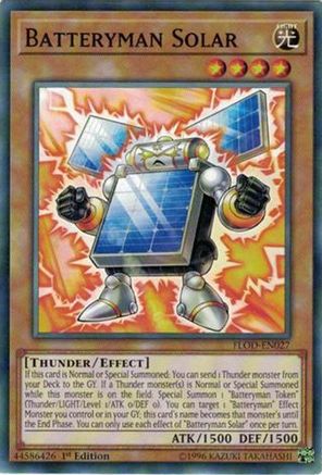 Batteryman Solar [FLOD-EN027] Common - Yu-Gi-Oh! - Card Brawlers | Quebec | Canada |