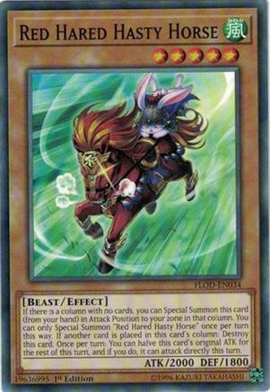 Red Hared Hasty Horse [FLOD-EN034] Short Print - Yu-Gi-Oh! - Card Brawlers | Quebec | Canada |