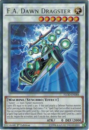 F.A. Dawn Dragster [FLOD-EN088] Rare - Yu-Gi-Oh! - Card Brawlers | Quebec | Canada |