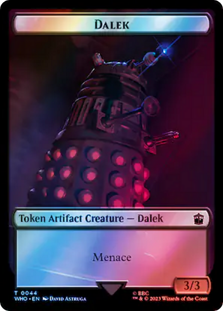 Dalek // Beast Double-Sided Token (Surge Foil) [Doctor Who Tokens] - Magic: The Gathering - Card Brawlers | Quebec | Canada |