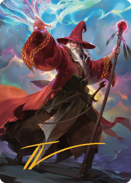Elminster Art Card (36) (Gold-Stamped Signature) [Commander Legends: Battle for Baldur's Gate Art Series] - Magic: The Gathering - Card Brawlers | Quebec | Canada |