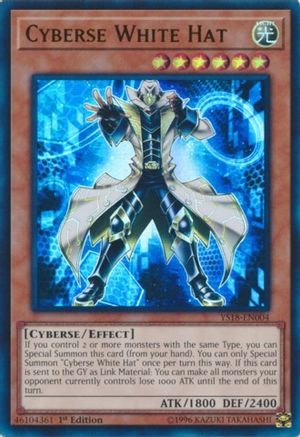 Cyberse White Hat [YS18-EN004] Ultra Rare - Yu-Gi-Oh! - Card Brawlers | Quebec | Canada |
