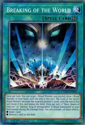 Breaking of the World [CYHO-EN057] Common - Yu-Gi-Oh! - Card Brawlers | Quebec | Canada |