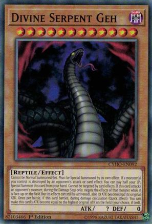 Divine Serpent Geh [CYHO-EN092] Common - Yu-Gi-Oh! - Card Brawlers | Quebec | Canada |