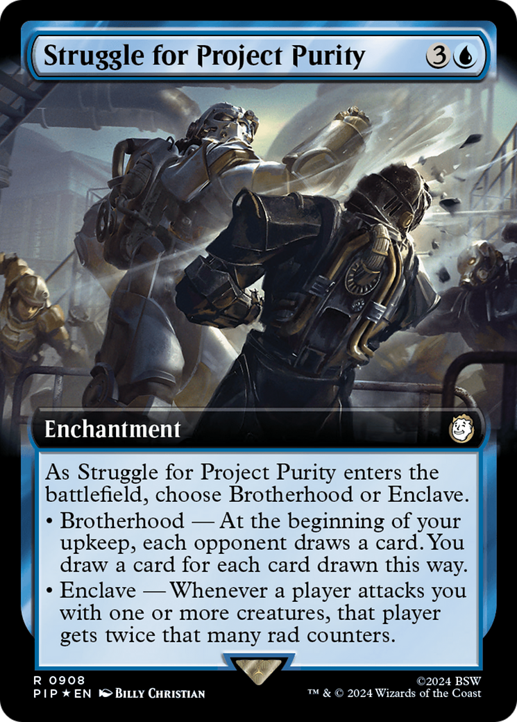Struggle for Project Purity (Extended Art) (Surge Foil) [Fallout] - Magic: The Gathering - Card Brawlers | Quebec | Canada |